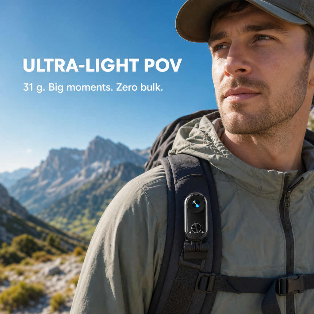 TOVEXI GO7 4K Mini Camera for Cycling & Vlogging