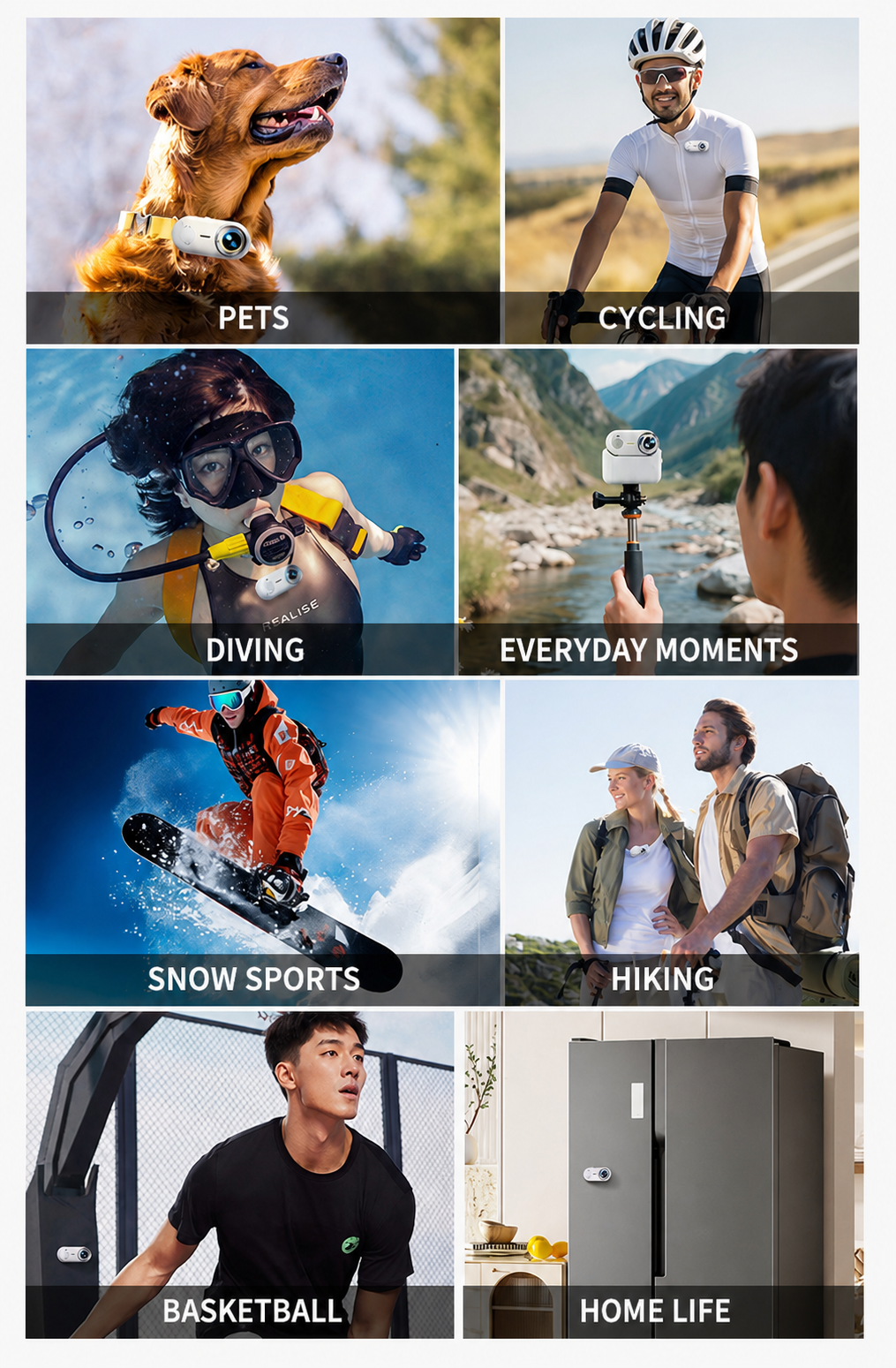 TOVEXI GO9 4K Waterproof Mini Camera for Cycling & Vlogging
