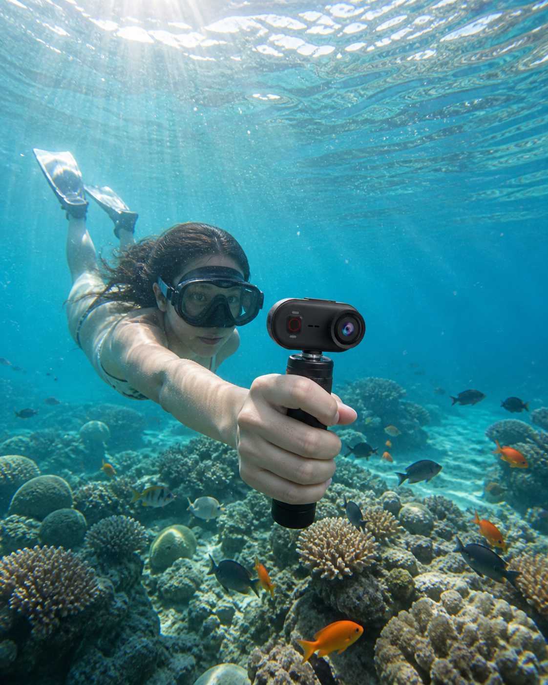 TOVEXI GO9 4K Waterproof Mini Camera for Cycling & Vlogging